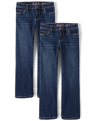 Girls Bootcut Jeans 2-Pack