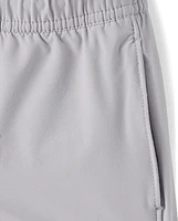 Boys Quick Dry Pull On Jogger Shorts 2-Pack