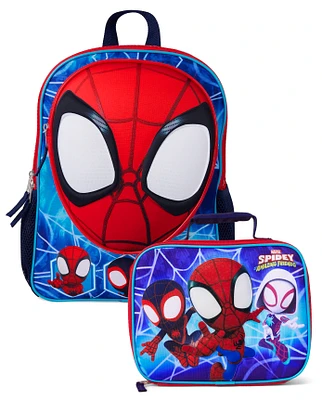 Toddler Boys Spiderman Backpack 2-Piece Set