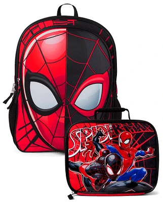 Boys Spiderman Backpack 2-Piece Set