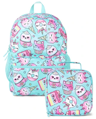 Girls Dessert Backpack 2-Piece Set