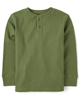 Boys Thermal Henley Top -Pack