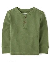 Baby And Toddler Boys Thermal Henley Top -Pack