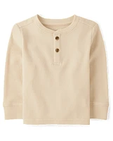 Baby And Toddler Boys Thermal Henley Top -Pack