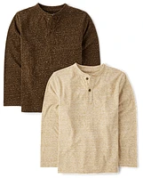 Boys Henley Top -Pack