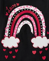 Baby And Toddler Girls Valentine's Day Graphic Tee 3-Pack