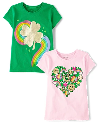 Girls St. Patrick's Day Graphic Tee 2-Pack