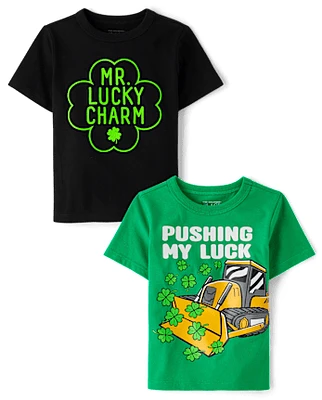 Baby And Toddler Boys St. Patrick's Day Graphic Tee 2-Pack