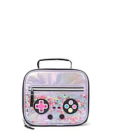 Girls Iridescent Shakey Video Game Backpack 2-Piece Set