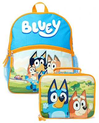 Toddler Boys Bluey Backpack 2-Piece Set