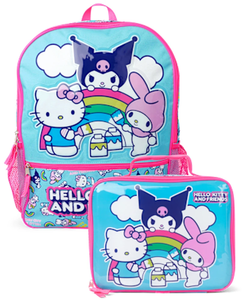 Girls Hello Kitty And Friends Backpack 2-Piece Set