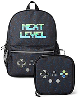 Boys Video Game Backpack 2-Piece Set