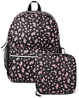 Girls Floral Backpack 2-Piece Set