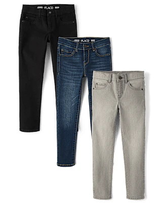 Boys Skinny Jeans 3-Pack