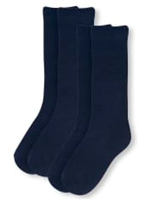 Girls Uniform Knee Socks 2-Pack - tidal