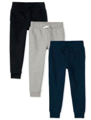 Boys Uniform Fleece Jogger Pants -Pack