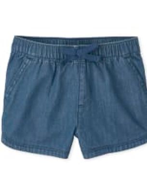 Baby And Toddler Girls Denim Pull On Shorts - izzie wash