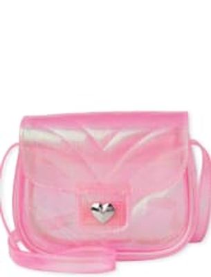 Girls Quilted Bag - scooter pink neon