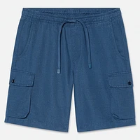 Men's Cotton Linen Utility Short
