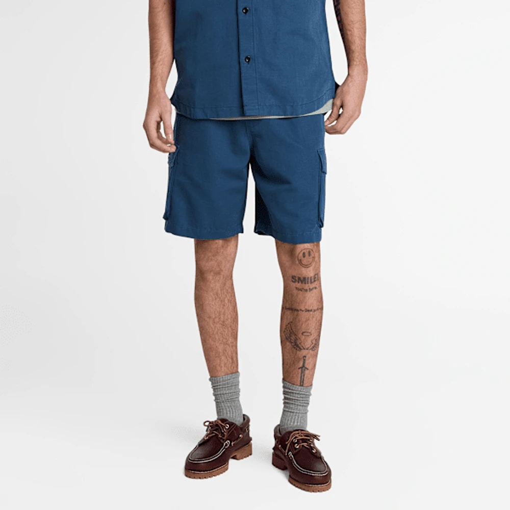 Men's Cotton Linen Utility Short