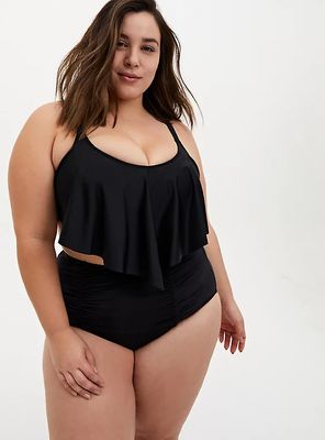 torrid black swim top