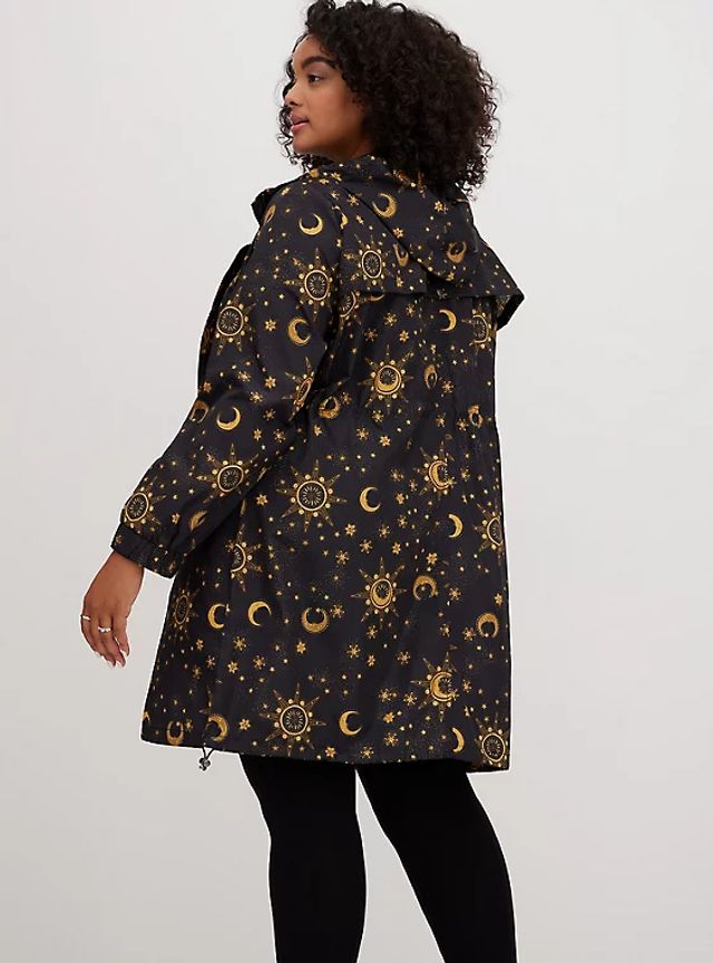 Longline Rain Jacket Nylon Blue Torrid 