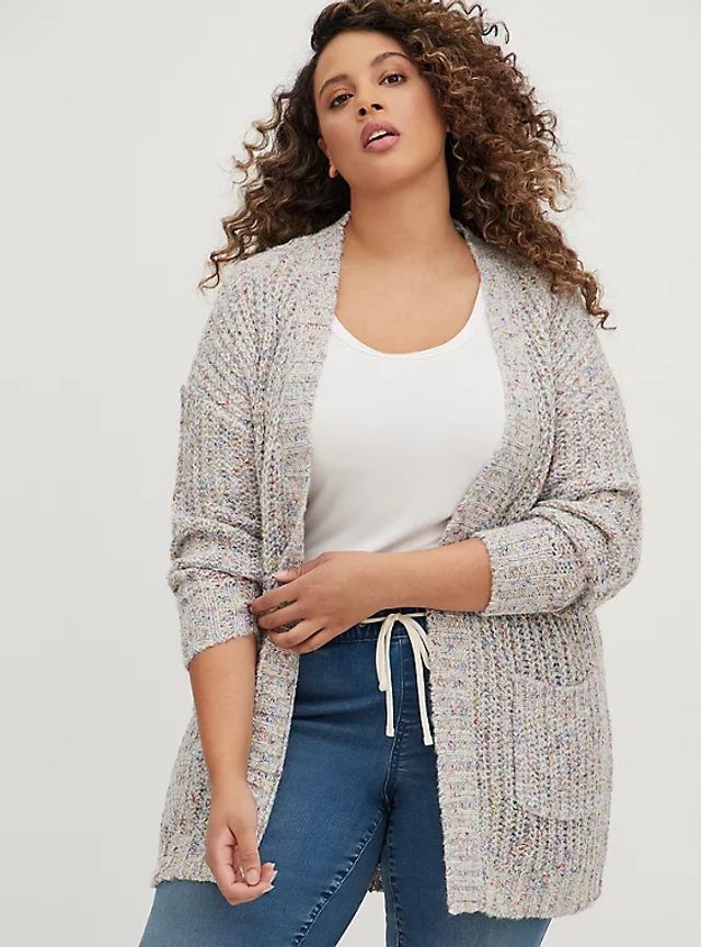 Drop Shoulder Cardigan Multi Torrid 