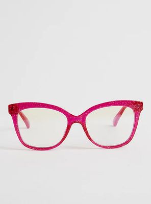 Plus Size - Cat Eye Bluelight Glasses - Hot Pink - Torrid