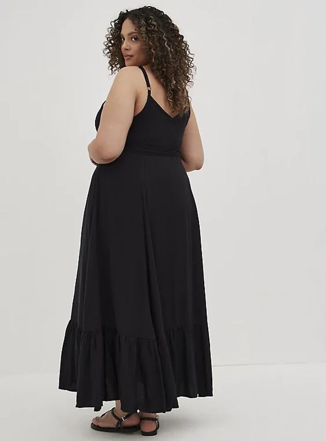 Tie Front Smocked Midi Dress Summer 