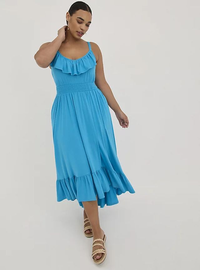 torrid light blue dress