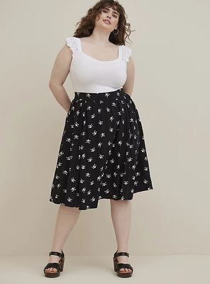 midi skirt knee length
