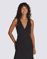 Sandra Checkerboard Slip Dress