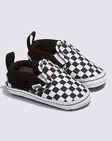 Infant Slip-On V Crib Checkerboard Shoe