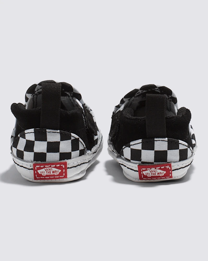 Infant Slip-On V Checkerboard Crib Shoe