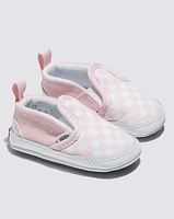 Infant Slip-On V Crib Checkerboard Shoe