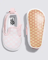 Infant Slip-On V Crib Checkerboard Shoe