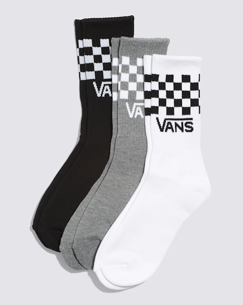 Kids Checkerboard Crew Socks 3-Pack