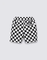 Little Kids Range Elastic Checkerboard Shorts