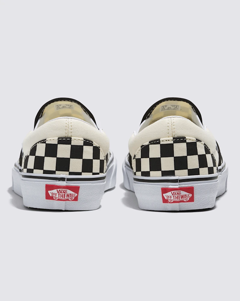 Classic Slip-On Checkerboard Wide Shoe