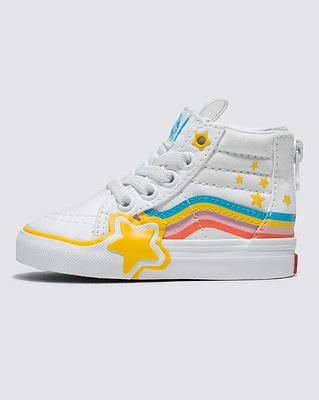 Toddler Sk8-Hi Zip Rainbow Star Shoe
