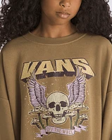 Kids Summer Tour Slouchy Crew Pullover