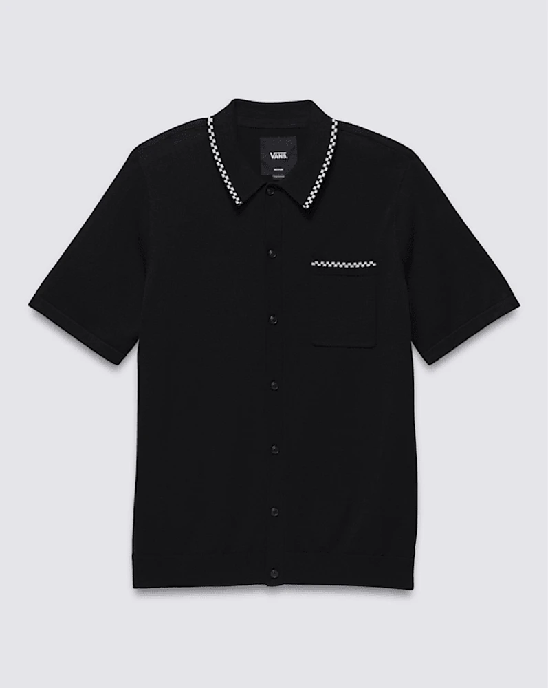 Baldwin Short Sleeve Sweater Polo Shirt