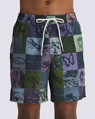 Primary Print Elastic 17'' Boardshorts