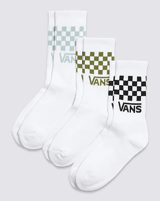 Classic Checkerboard Crew Socks 3-Pack
