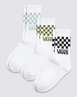 Classic Checkerboard Crew Socks 3-Pack