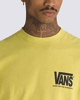 Logo Warped Checkerboard Loose Long Sleeve T-Shirt