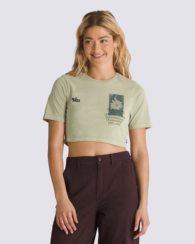 Night Bloom Crew Crop T-Shirt