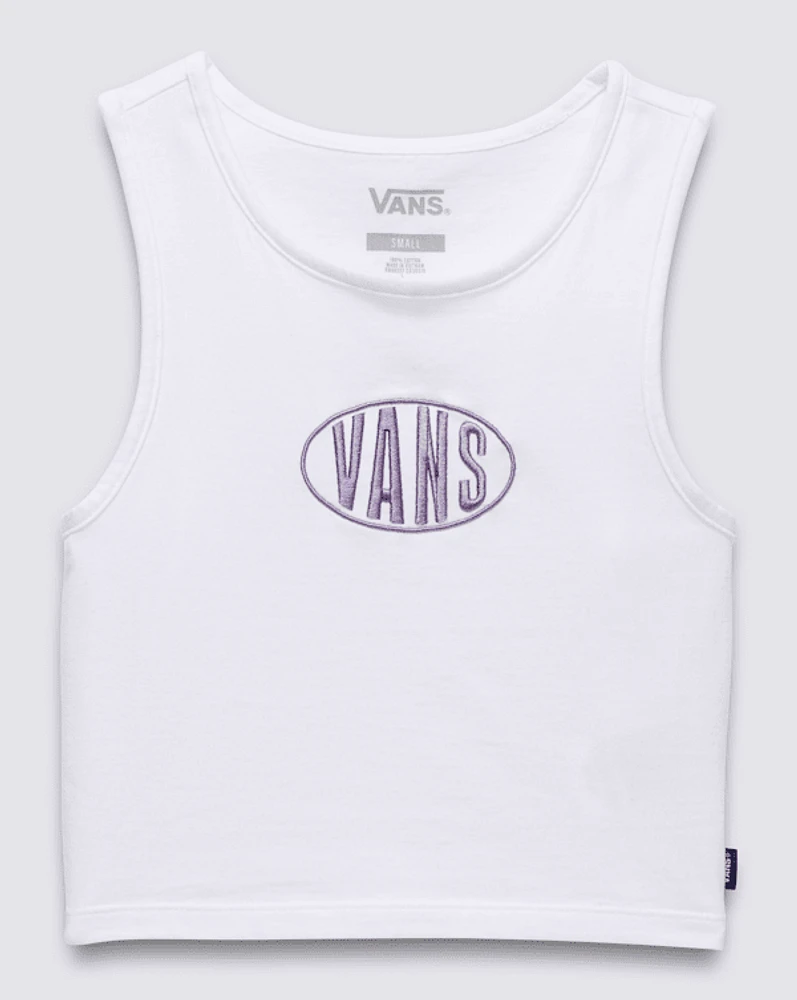 Name Drop Fitted Crop Tank Top