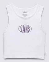 Name Drop Fitted Crop Tank Top