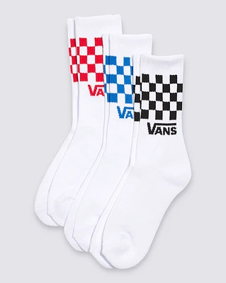 Kids Check Crew Socks 3-Pack